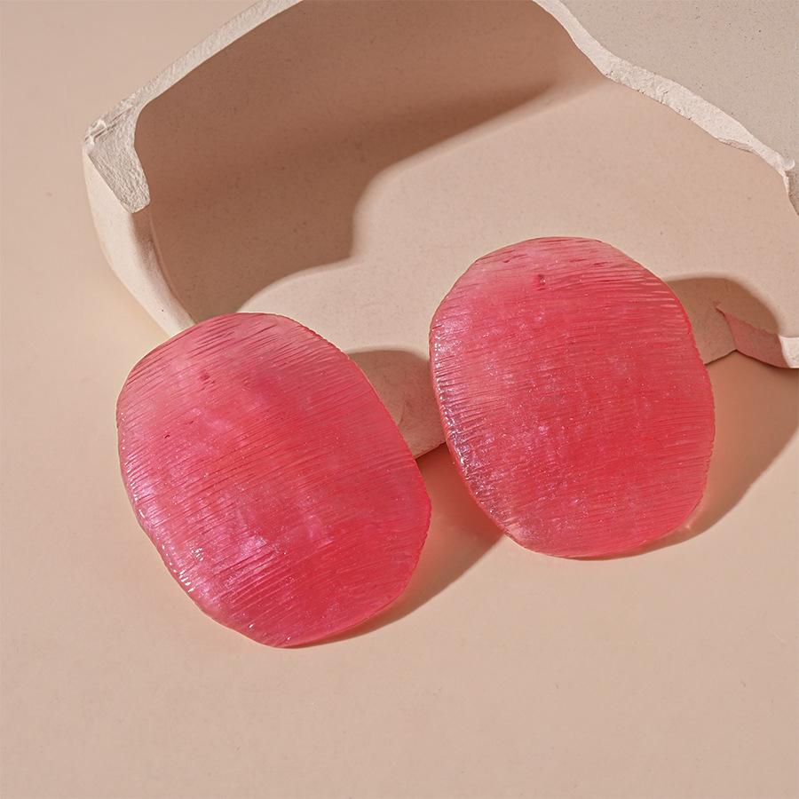 Маленькие свежие акриловые серьги-гвоздики цвета конфет с серебряной иглой, модные и милые серьги