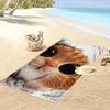 Adorable Cat Face Beach Towel A must-have beach towel for beach travel