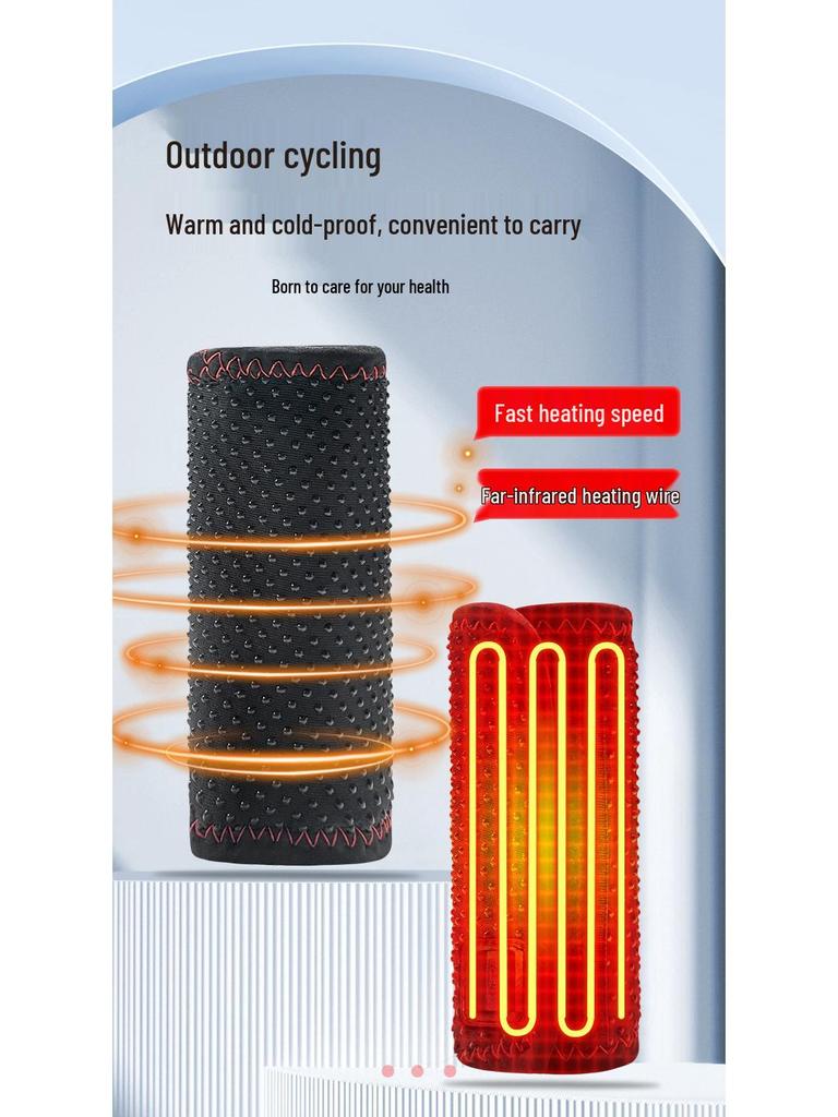 Electric Heated USB Charging Handlebar Covers for Motorcycles and E-Bikes