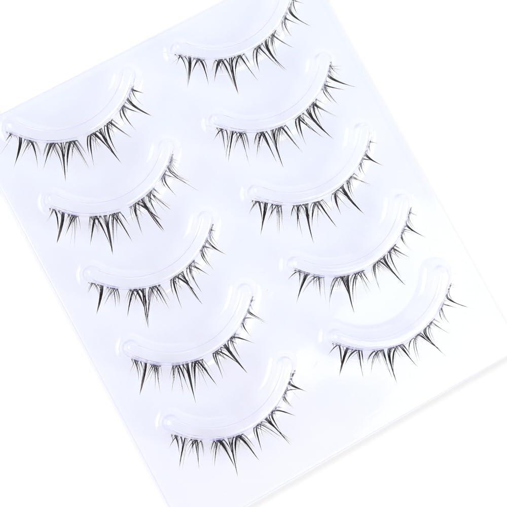 Emotao CospLay MakeUp Handmade U L Short oUter Corner Actress Lashes Z 01 5p