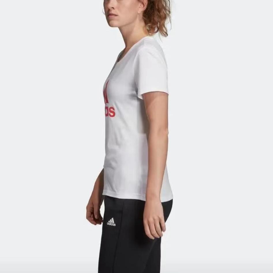 adidas T Shirts Unisex White Crew Neck Moderate FM9446