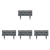 4 Garden Stakes, Waterproof, , Lightweight, Faux Stone for Borders And Flower Beds.