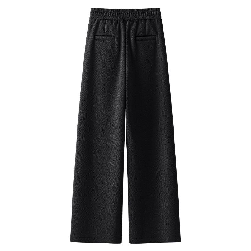 Ankola Women's 2024 Red Wool Pants: Autumn/Winter Collection, Thickened Narrow or Wide Leg Styles
