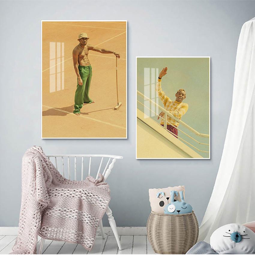 Painting Wall Art for Home/bar Decors Famous Singer Tyler The Creator Poster Retro Vintage Poster Kraft Paper