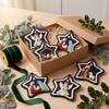 Unique Star Shape Nativity Scene Felt Pendant Home Decor Cartoon Jesus Hanging Ornament Xmas Tree Christmas Tree Ornament Home