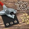 1 Set 1/4 Inch Grommet Eyelet Plier Set, Eyelet Hole Punch Pliers Kit With 30 Metal Eyelets, Grommet Tool Kit For Leather Cloth