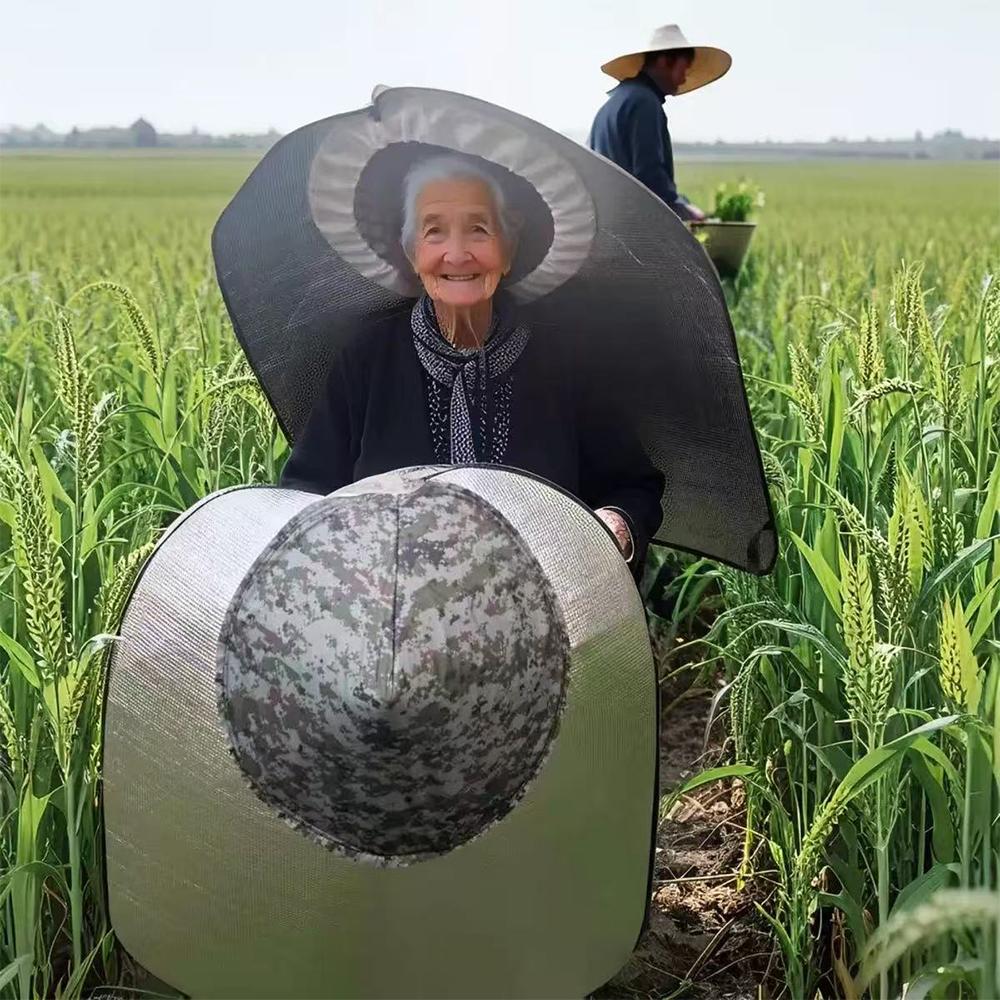 Heat Insulation Sun Hats Wide Brim Extra Large Agricultural Work Hat Rain Resistant Cloak thi Sun Visor Cap