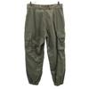 FRENCH ARMY 90s Old Cargo Pants 80 M Olive Military Men's Used
