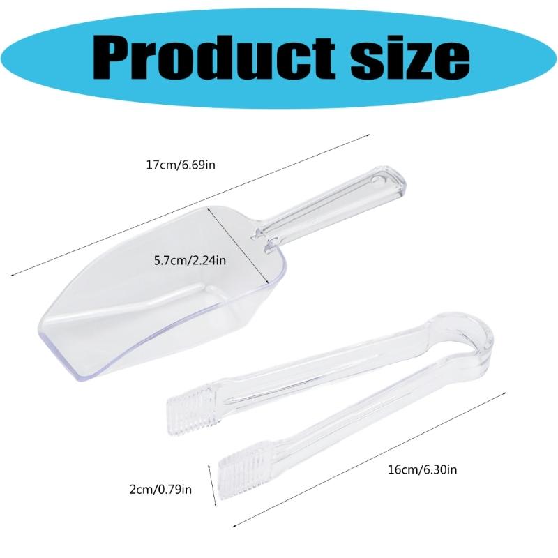 Rustproof Plastic Ice Pickup Tool Hygienic Ice Cubes Shovel Dishwasher Safe Easy Cleaning Kitchen Essential