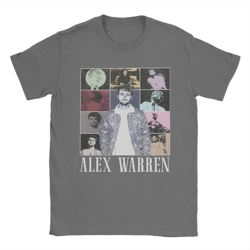 Alex Warren Tour Music  TShirts Men  Amazing Pure Cotton Tee Shirt Round Collar Short Sleeve T Shirt Gift Idea Clothes