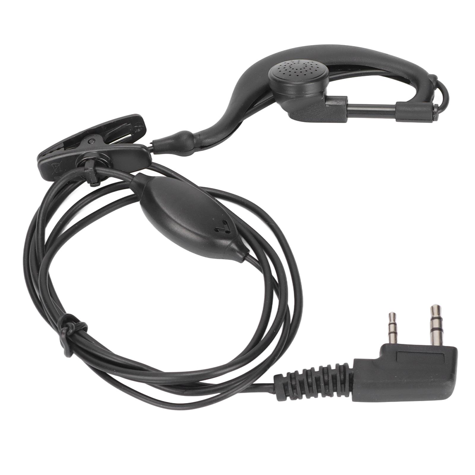 

Гарнитура для рации, двухсторонние радионаушники с зажимом для интерфейса Baofeng TK для BF‑888S UV‑5R