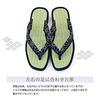 Takeharu Geta Made In Tatami and Igusa Calypso Seigaiha Size L Men's Sandals, Japan, Grass, Pattern, Pattern,