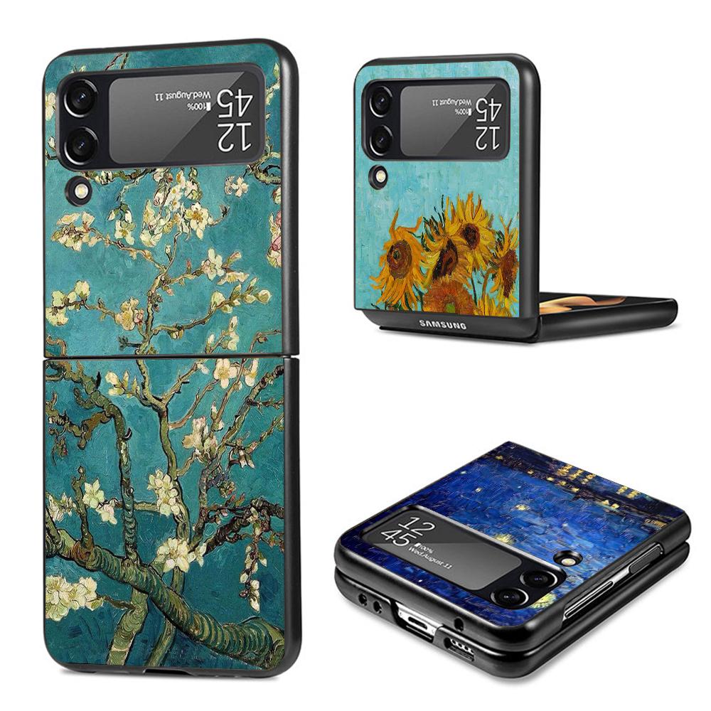 Van Gogh Oil Art Painting Phone Case For Samsung Galaxy Z Flip7 Flip6 5G Flip5 Flip4 Flip3 ZFlip 7 6 3 4 5 Shockproof Back Cover