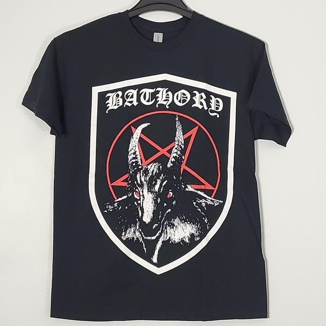 BATHORY Shield L LARGE Official T-Shirt Black Mens Band Logo Unisex T-Shirt XXXL