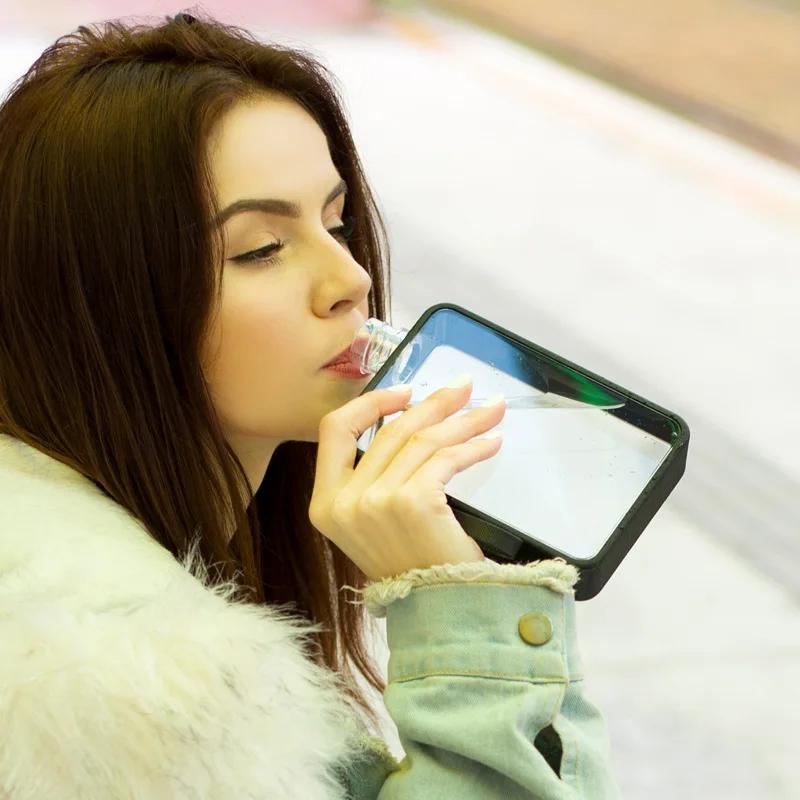 MoChic Moses A5 Płaska Butelka na Wodę Kubek Grils A5 Płaska Butelka Butelka do Picia Wody Przenośna Koreańska Kreatywna Papierowa Butelka A5