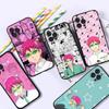 Cute Kitty Boy Saiki Kusuo Phone Case For IPhone 16 Pro Max 15 17 Plus 14 13 12 Mini 11 Black Cover