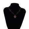 Cute Colorful Zircon Butterfly Pendant Necklaces for Women Girls Stainless Steel Chain Trendy Sweet Jewelry Accessories Gifts
