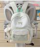 Schoolbag Japanese new high-value cute plaid bow backpack soft huhu sweet little fairy travel small backpack