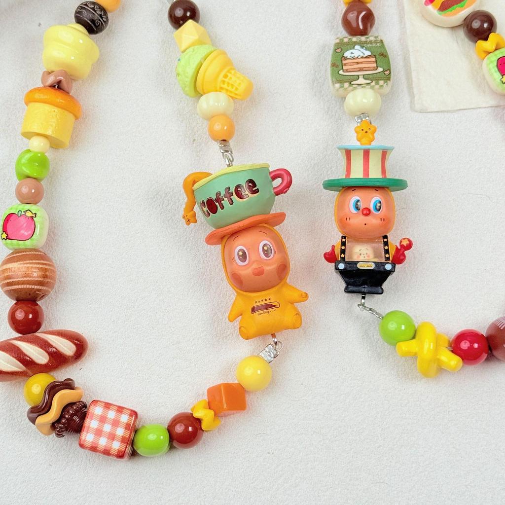 Customizable Beaded Star Doll Charm for Phone or Bag