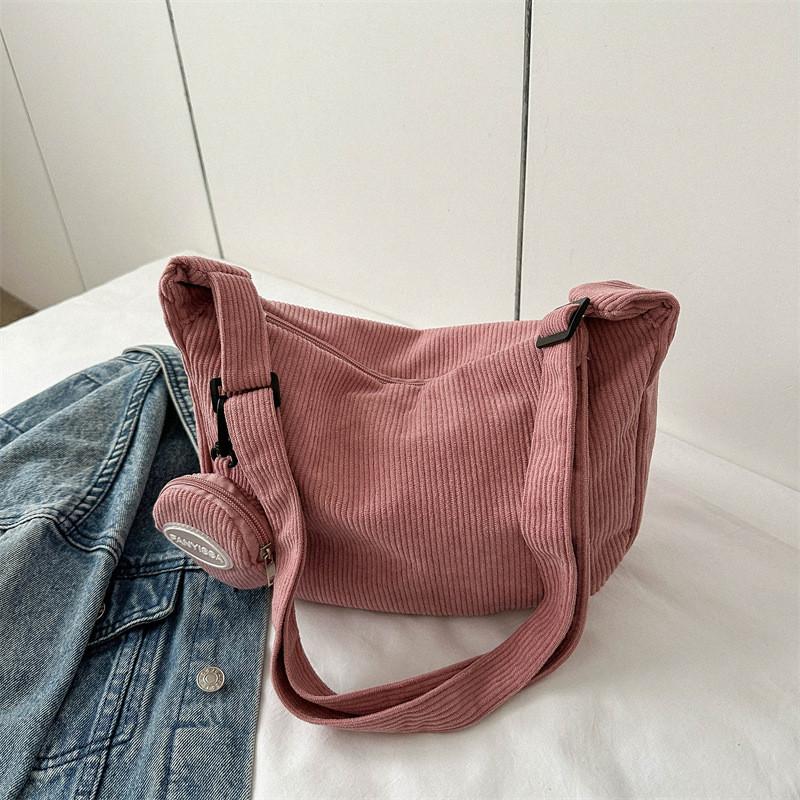 Stylish Versatile Womens Crossbody Bag With Vintage Chic Design And Soft Canvas Material