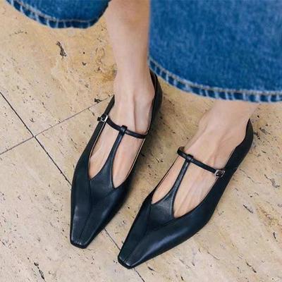 Fashion Pointed Toe Women Designer Shoes Flats Fashion Casual Shoes 2024 Autumn New Walking Shoes Sandals Cozy Dress Trend Mujer Zapatos
