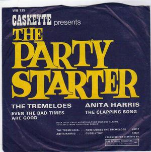 

7inch Record TREMELOES ANITA HARRIS Caskette Presents The Party Start WB735 CBS Special Pro 1970 UK Pop Used