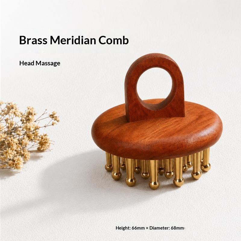 Portable Brass Gua Sha Massage Tool Head Neck Leg Body Meridian Massager Lymphatic Muscle Relief Pain Deep Tissue Massage