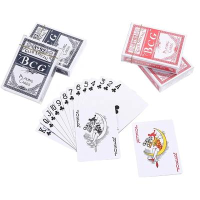 1 Baralho Cartas de Jogo de Plástico Impermeáveis Pacote Carta Mágica Família Mesa Bridge Jogo de Tabuleiro Coleção de Presente 54 Cartas
