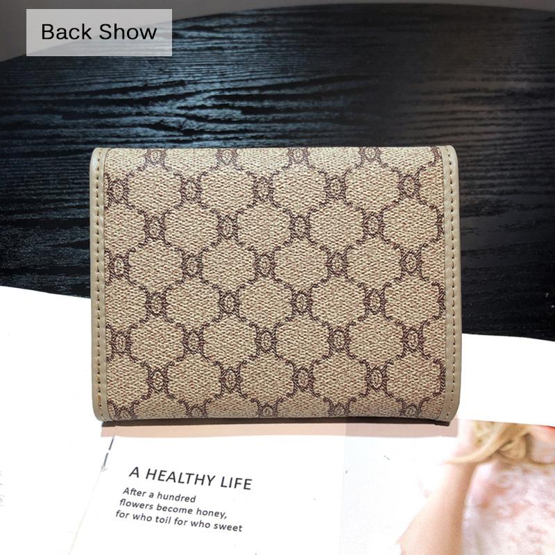 2025 New Short Wallet Genuine Leather Women Wallets Brand Designer Purse Two-toned Cowhide Billfold Triumphal Arch Card Holder