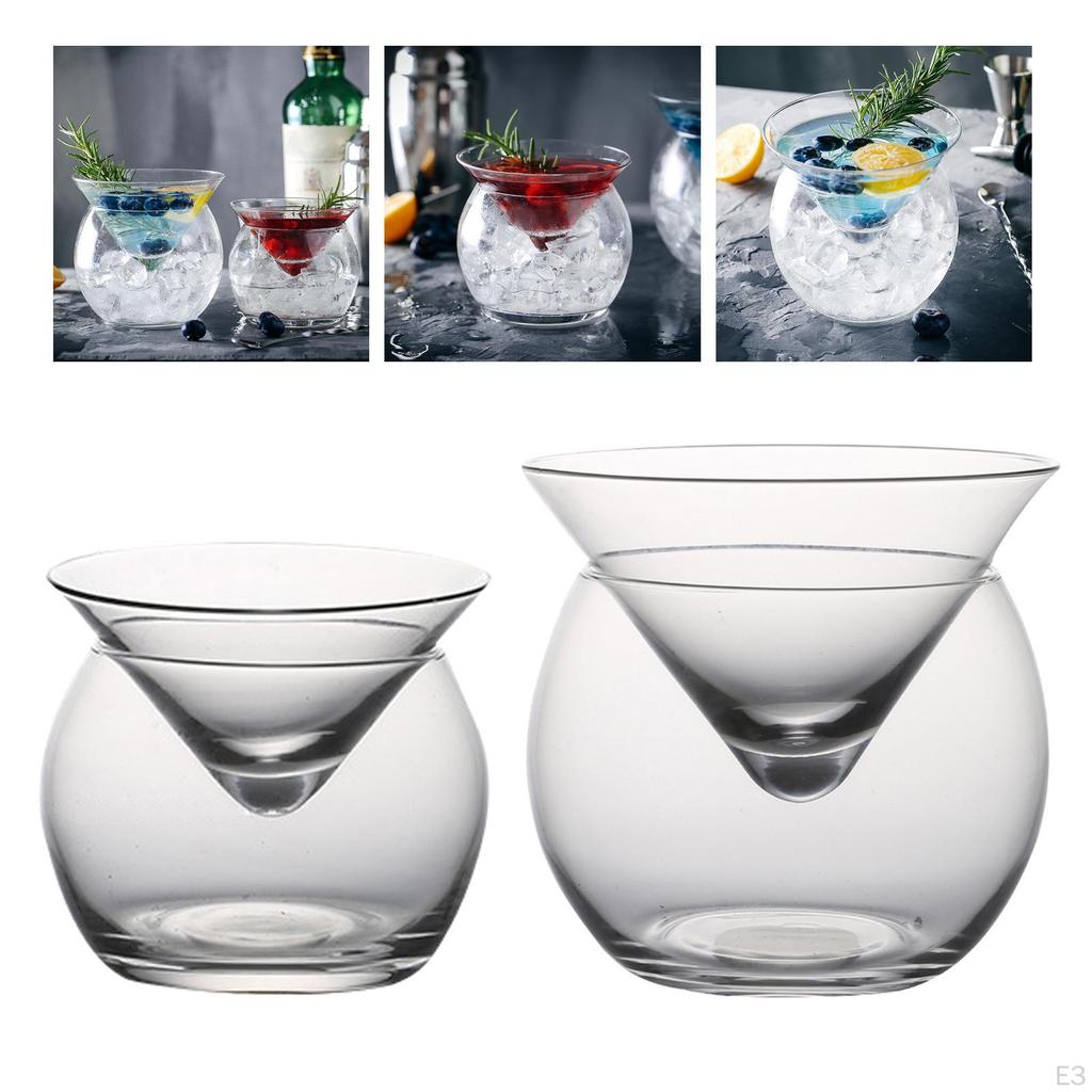 Servidor de Copas Martinis Vaso Cónico Esférico