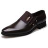 2024 New Fashion Slip On Leather Pointed Toe Men Dress Shoes Business Wedding Oxfords Formal Shoes For Male Big Size 38-47