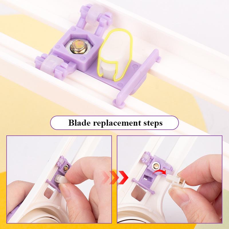 1PC Handmade Handbook Greeting Card Circle Cutter Round Paper Cutter Scribe Arc Positioning Cutting Circle Ruler Knife