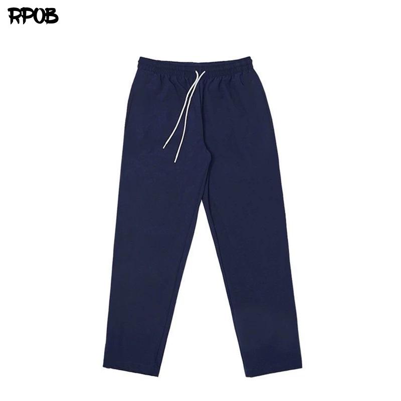 Slambll American-Style Outdoor Workwear Functional Autumn and Winter Loose Versatile Casual High Street Unisex Casual Pants L синий