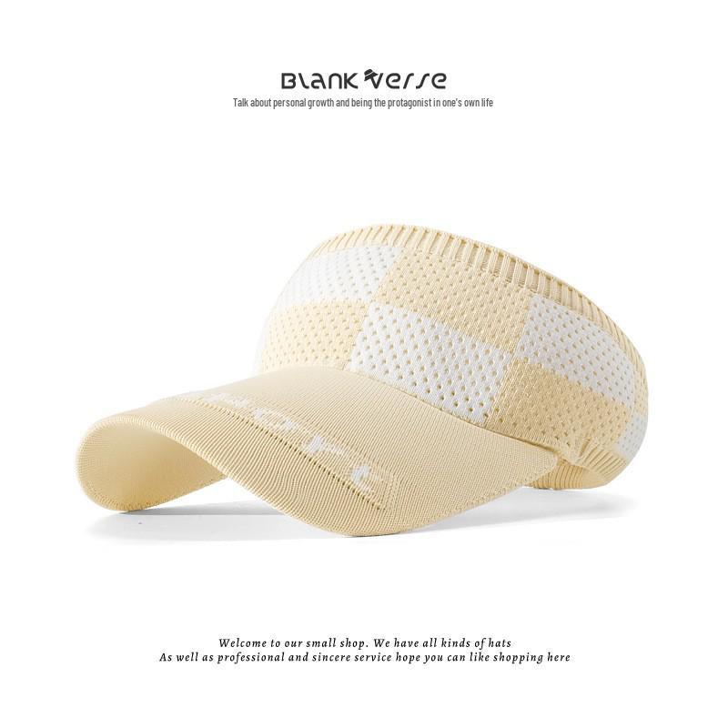 Korean Style Open Top Summer Running Hat for Women - Trendy Outdoor Sun Protection