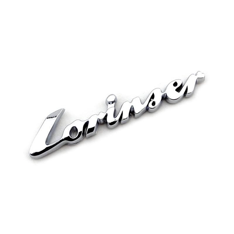 3D chroom Lorinser autoletter achterembleem auto badge sticker logo decal voor benz