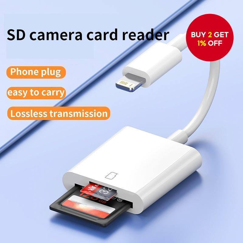 2 In 1 TF Card Reader Adapter For Phone Card Reader Data Converter Camera Photo Transmission Phone Accessories