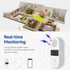 Tuya WiFi Vibration Sensor Detection 130DB Sound And Flashing Light Alarm Smart Life APP Real-Time Shock Alarm Alexa Google Home