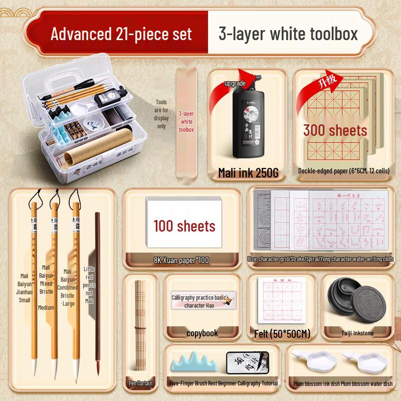 Mali Chinese Calligraphy & Painting Tool Set