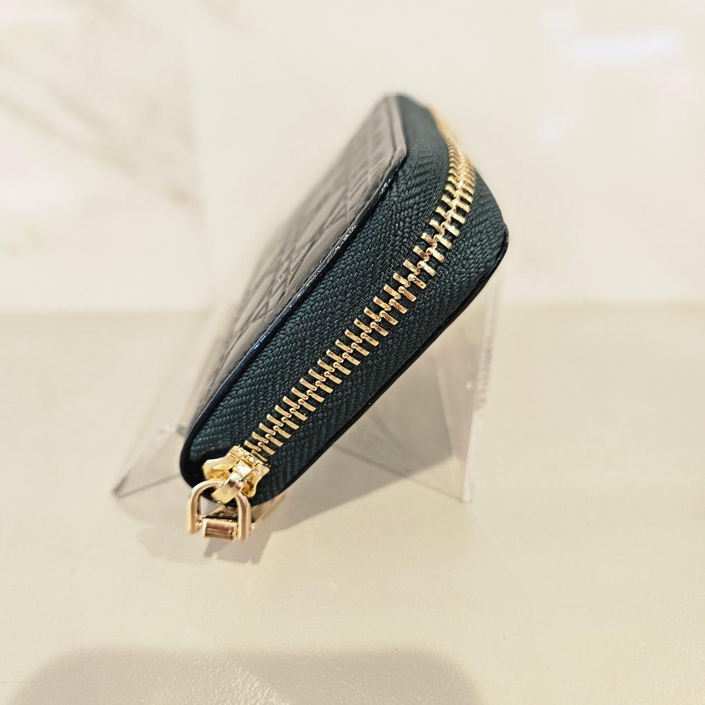 Moncross D.GRAW18097 Enameled Accordion Zipper Card Wallet, NC Gyeongsan Branch