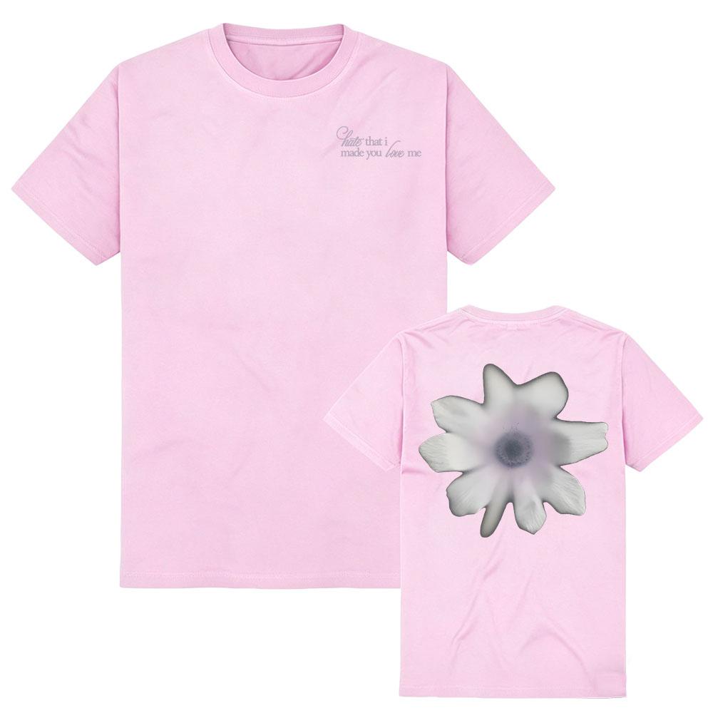Hate That I Made You Love Me Photo T-shirt Ariana Grande Petal Flower Design Graphic Print Tees Short Sleeve Cotton Female Shirt