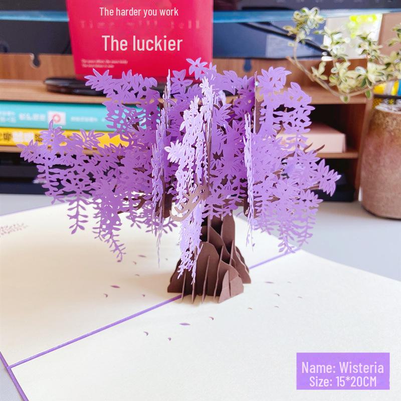 Karta urodzinowa i na dzień nauczyciela w stylu INS 3D: Kreatywny prezent DIY w postaci papierowej rzeźby na chińskie Walentynki