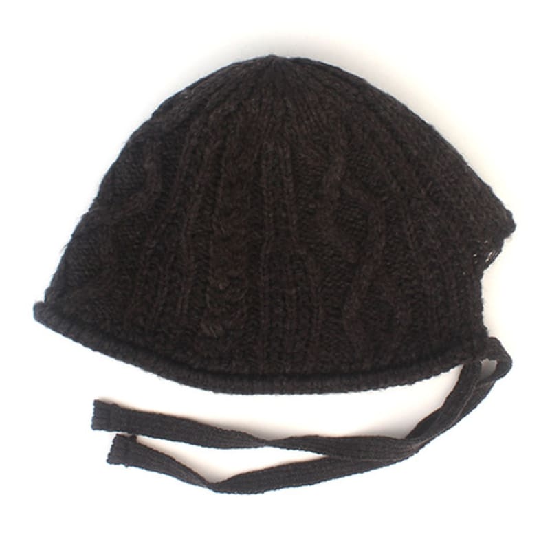 Universal Chemistry Twist Knit Charcoal Bonnet Hat Bonnet Hat