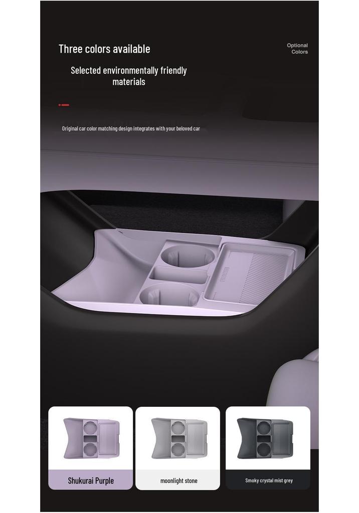 Compatible with 26 Models: Deep Blue L06 Center Console Storage and Glasses Organizer - Car Accessories.
