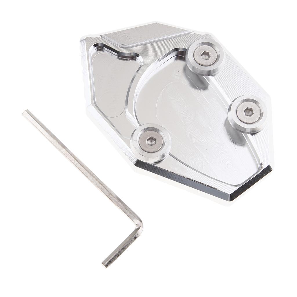 Kickstand Enlarge Pad for Kawasaki Ninja ZX14R 1112 GTR1400 0811 Sliver