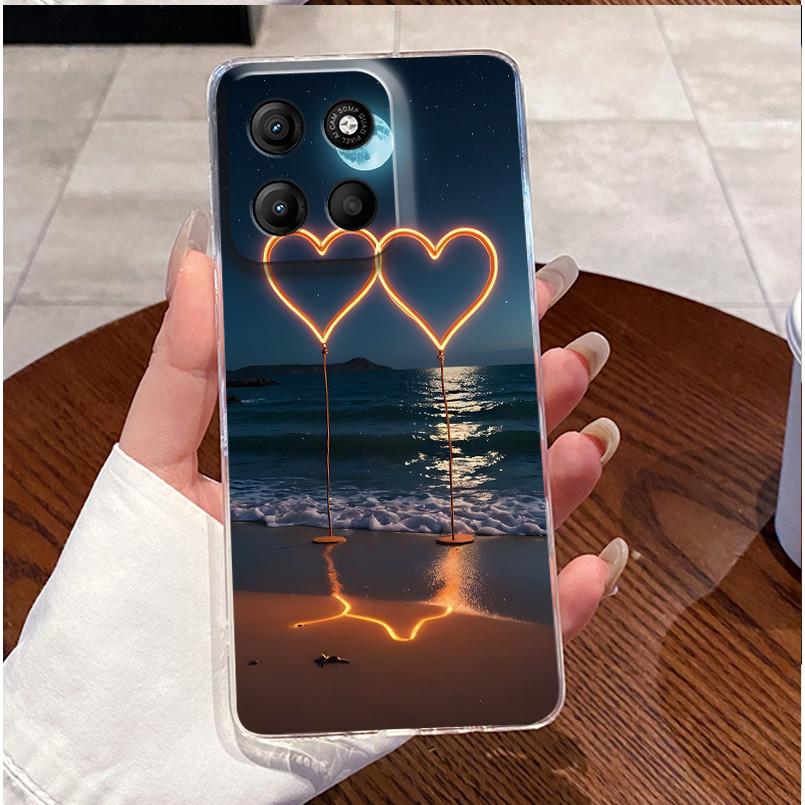 Case For Motorola Moto G15/G15 Power 4G Soft Silicone TPU Clear Shell Viral Painted Casing For Moto G75 5G Shockproof Cover