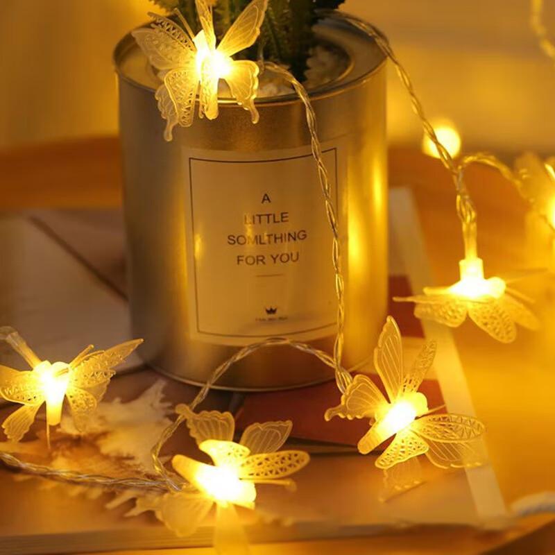 LED Butterfly Solar String Lights