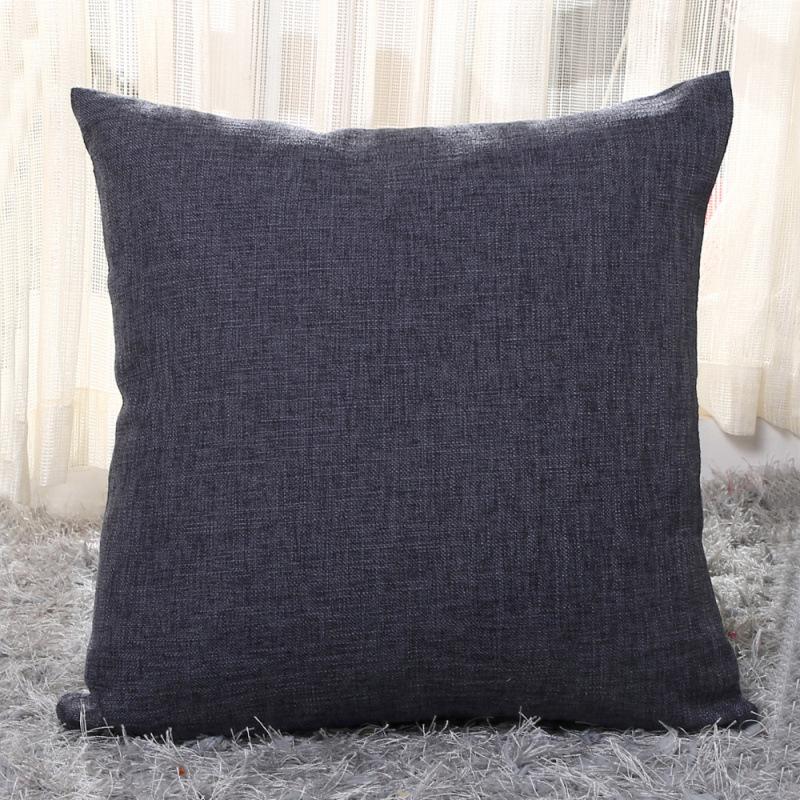 

Ins Style Thick Linen Pillow Case Sofa Cushion Bedside Soft Bag Cushion Pillow 45x45cm throw pillow cover