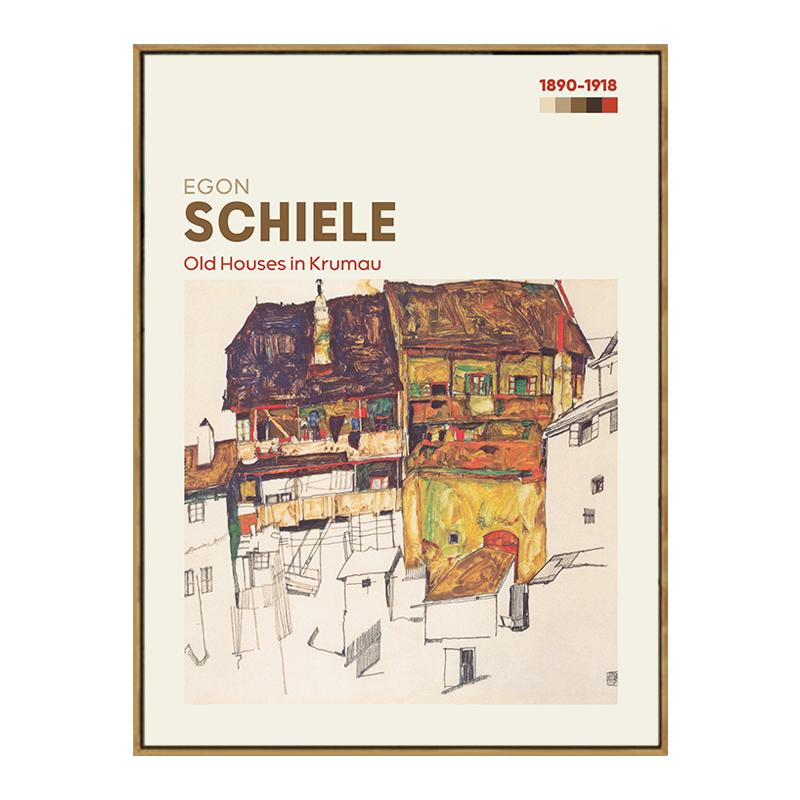 Monet Klimt Matisse Picasso Egon Schiele Posters Prints Nordic Decorative Paintings Canvas Wall Art Pictures Vintage Room Decor 21x30cm No Framed