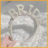 Bride To Be Pearl Crown Headband Bridal Hair Accessories  Engagement Dinner Hair Accessories