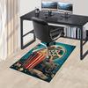 Office Carpet: Movie Night Essentials Popcorn Bucket, Film Reel, Camera, and Tickets for Your Home C